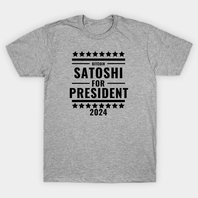 Satoshi for President T-Shirt by CryptoStitch